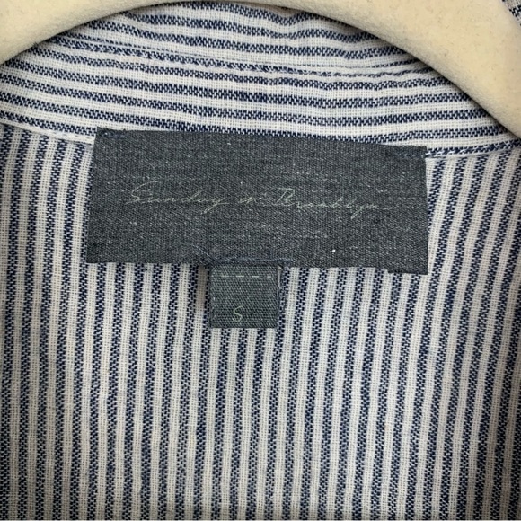 Anthropologie Sunday in Brooklyn Blue White Striped Wiley Tunic Small - Picture 3 of 13